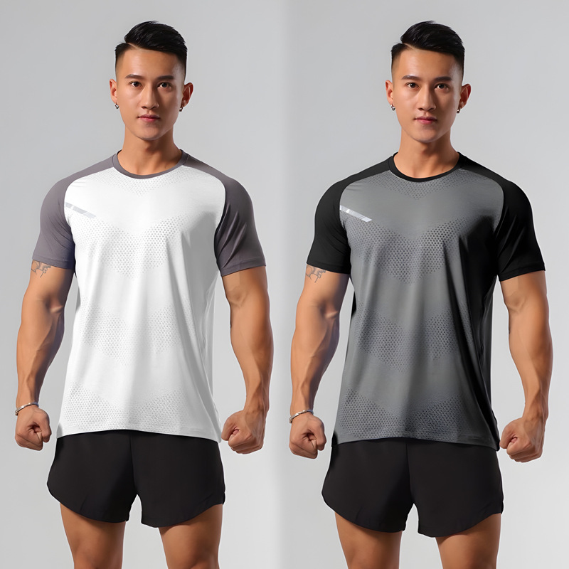 Sports quick dry breathable basketball T-shirt for gym for training