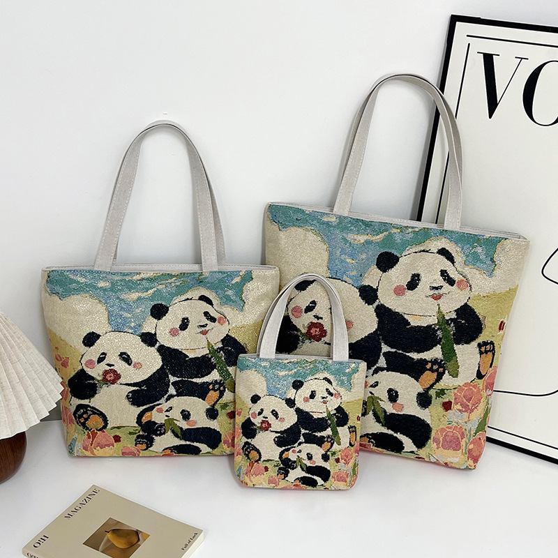 メーカー卸売り両面金糸刺繍布バッグ大容量マミーバッグ手提げショルダーバッグ民族風大容量バッグ|undefined