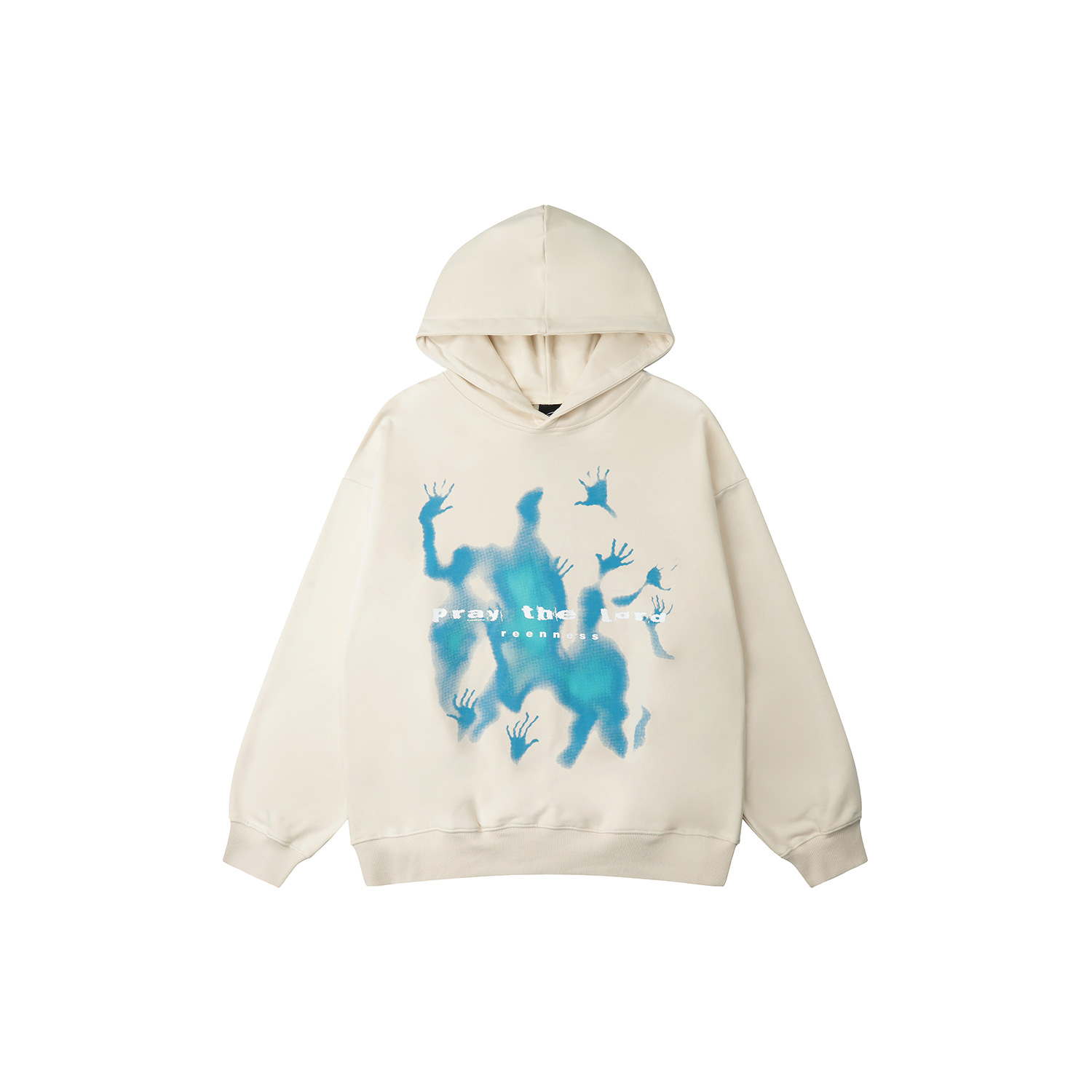 Mankun B115-2022 invierno calle americana moda hip hop graffiti sombra diseño de los hombres Terry suéter con capucha