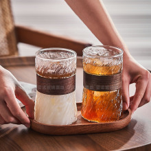 旋风耐热玻璃杯挂耳咖啡杯复古拿铁冰美式杯高颜值防烫耐热茶杯子