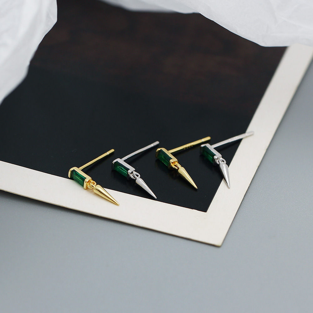 Fashion Square Sterling Silver Plating Drop Earrings 1 Pair