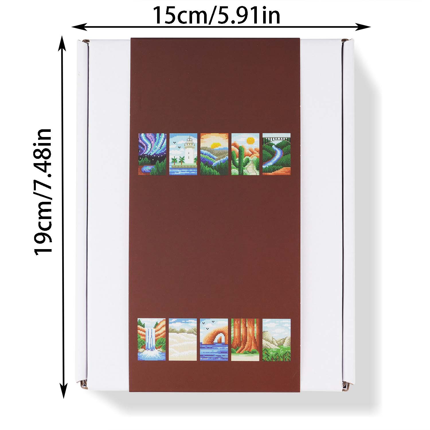 Estación independiente venta caliente 5D pintura de diamantes 5 * 7 pulgadas marco de fotos del corazón del parque nacional segunda edición serie de paisajes transfronterizos