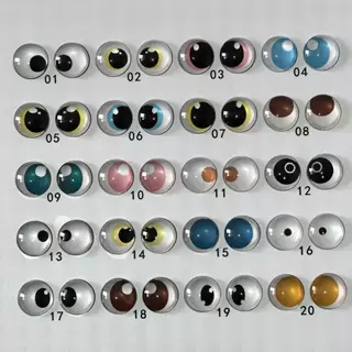 diy饰品配件玻璃黑白眼珠时光宝石手袋眼片毛绒玩具仿真玩偶眼睛
