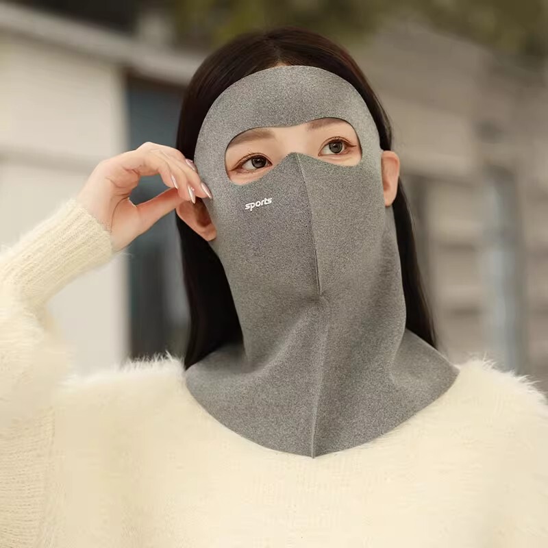 冬季防风面罩女士骑行电动车防寒保暖透气脸罩护颈加长遮全脸基尼|undefined
