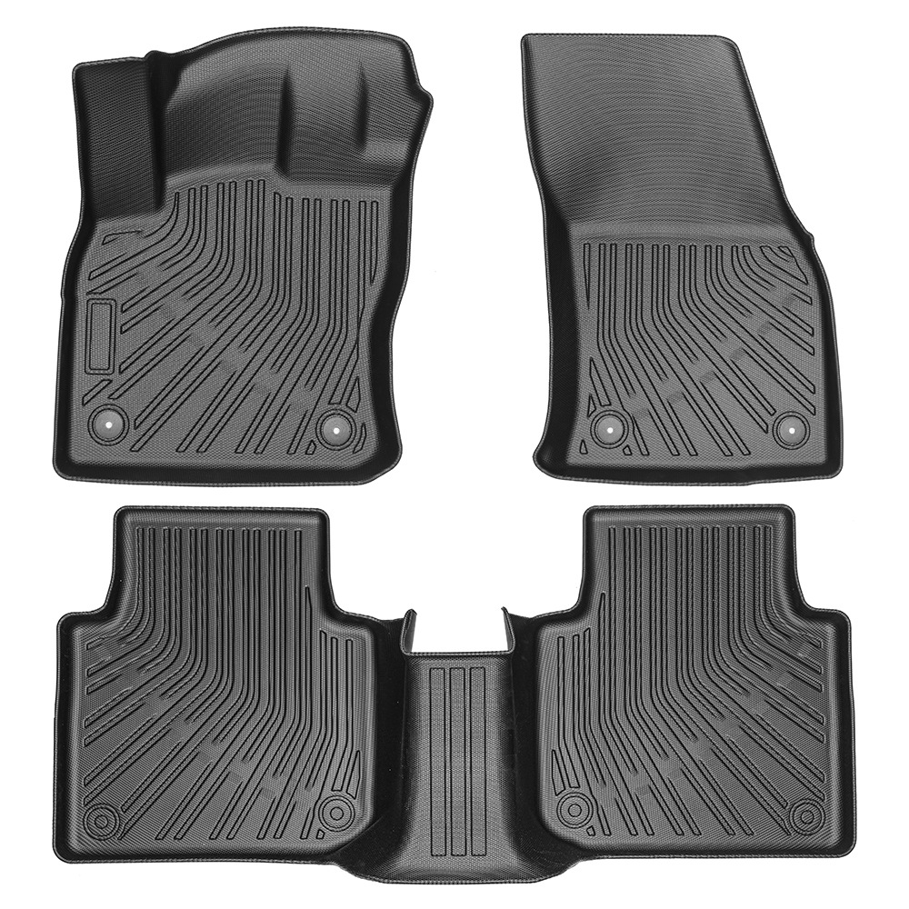 Aplicable a Vw Tiguan 2018 - 2024 almohadilla de pie TPE 3D para todo el tiempo estera de piso del maletero