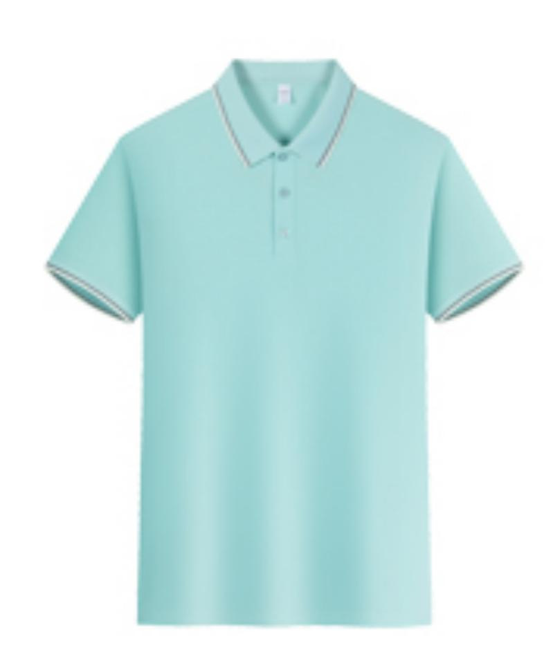 Polo de manga corta de poliéster de color liso con cuello tipo solapa, fragancia de lujo y tacto fresco, ideal para verano 2026, ¡gran oferta para dropshipping y transmisiones en vivo!