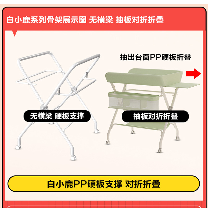 Mesa de cambio de pañales para bebés recién nacidos, mesa de cama de baño de masaje plegable multifuncional
