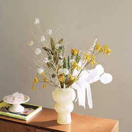 天然奶油氛围花摆件极简花果干花原创法式春日永生家居装饰感