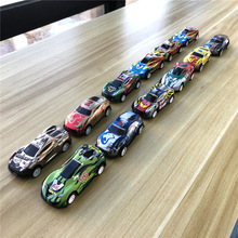 回力铁皮赛车12只装不同款式小跑车发条小汽车儿童玩具车厂家批发