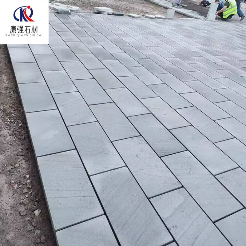 Машина резки синего камня наружная напольная плитка натуральный сланец двор вилла садовая культура камень противоскользящая шлифовальная каменная плитка