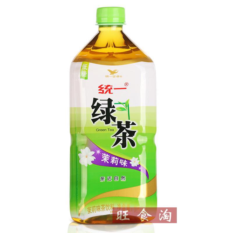 统一绿茶茉莉味饮料1L*8瓶整箱饮料批发【上海满量包邮】-阿里巴巴