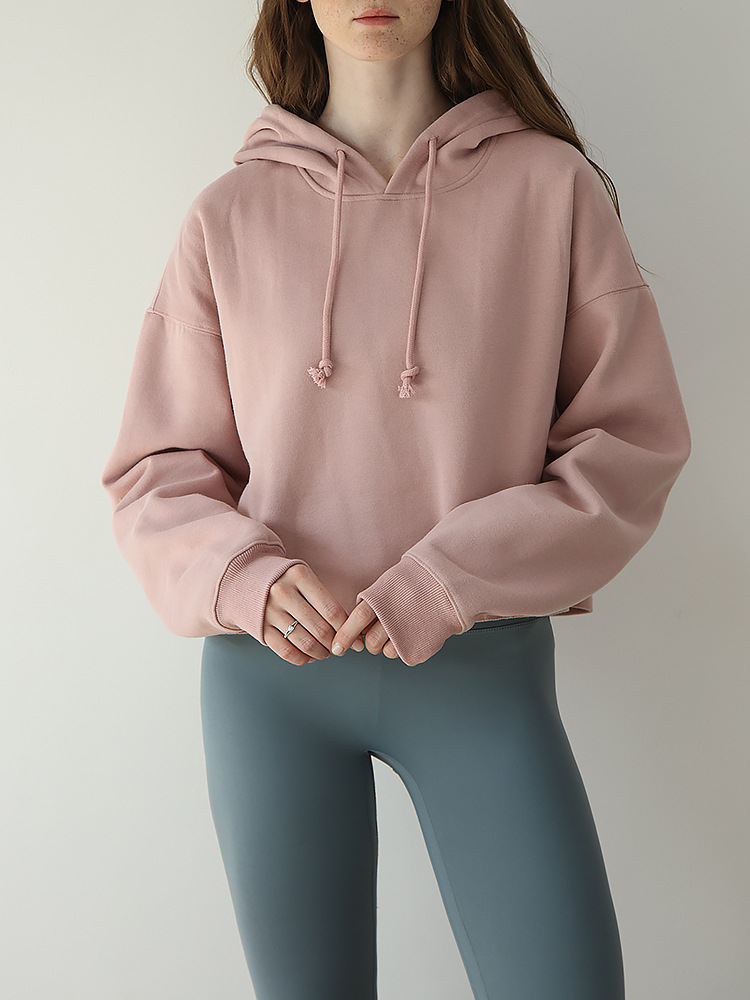 【Liquidación】Sudadera Deportiva para Mujer, Estilo Europeo y Americano, con Capucha y Forro Polar para Otoño/Invierno, Venta en Amazon Internacional image 4