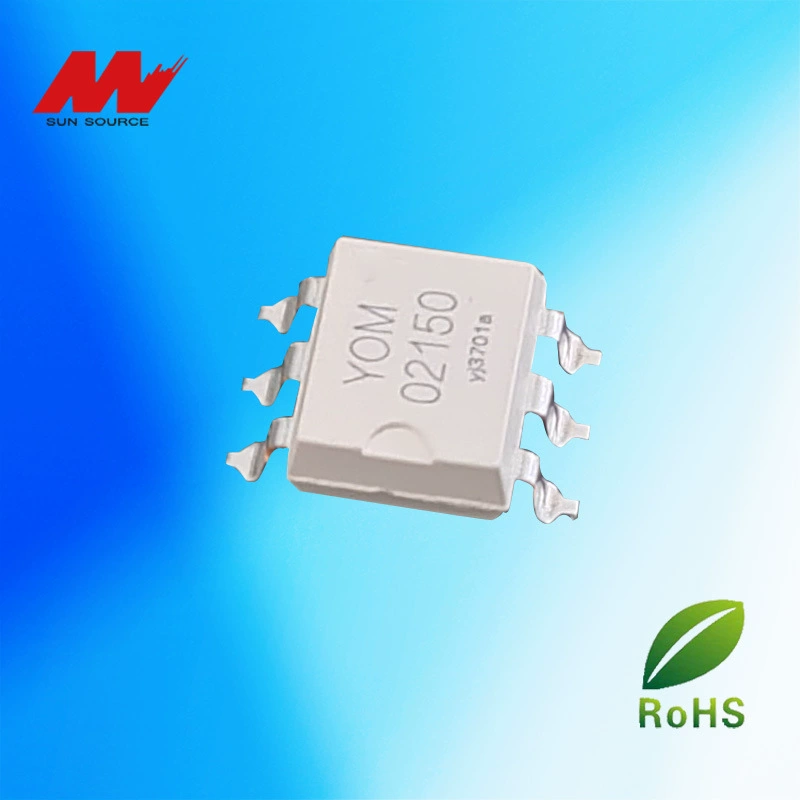 Малогабаритное твердотельное реле-оптопара YOM2006D/S6 с током нагрузки 2А и напряжением 60В.