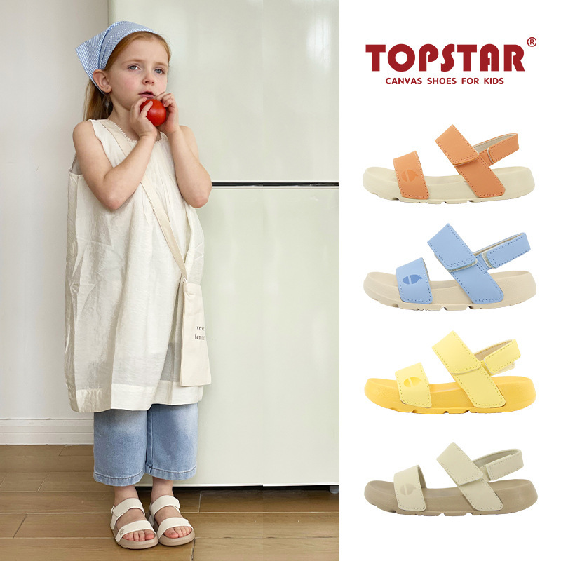 ts Genuine Kidsren's Sandals Summer New Boys and Girls Open Toe Beach Shoes Lightweight Soft Bottom Roman Sandals 1713