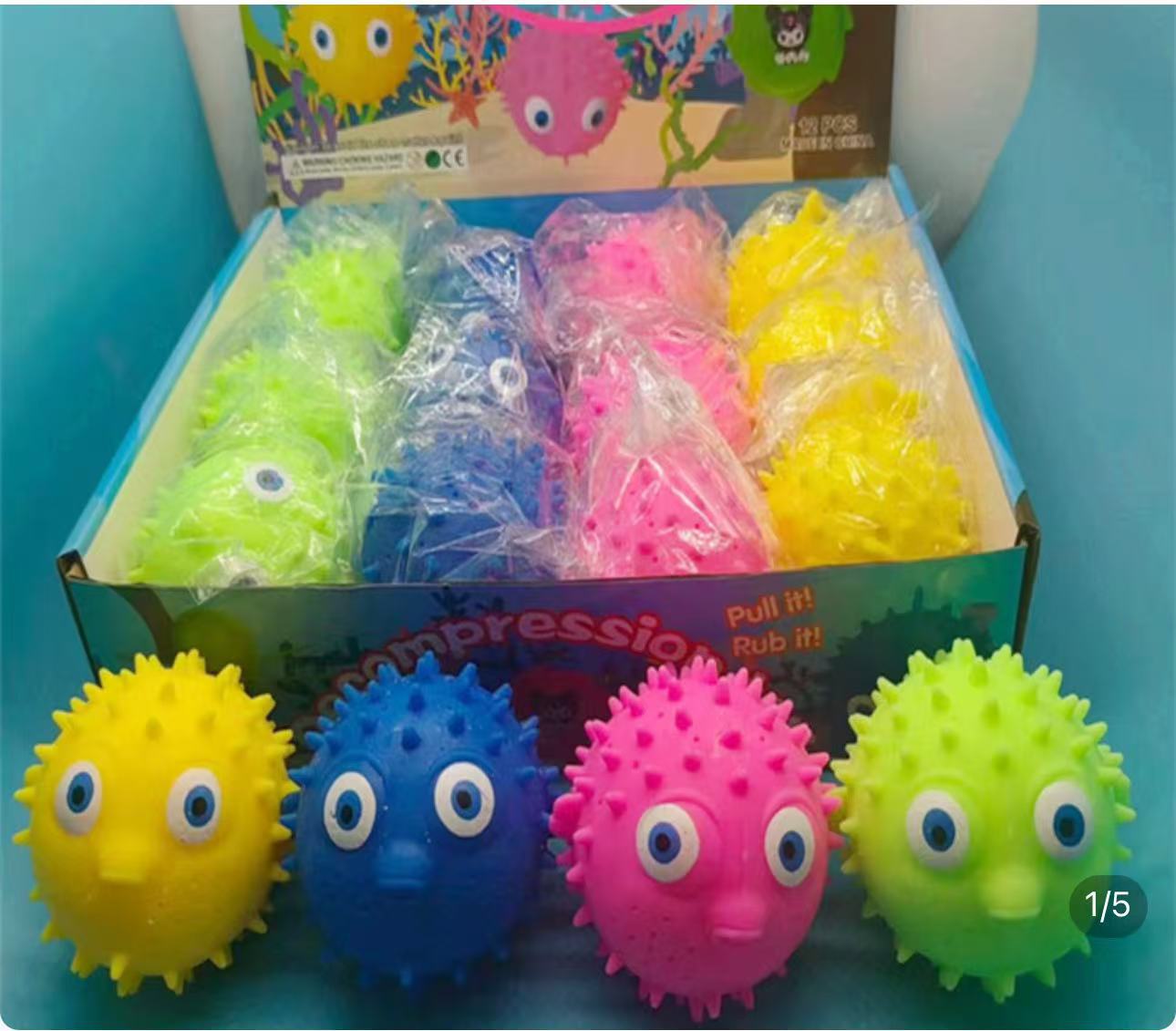 흡수성 복어 혼합 색상