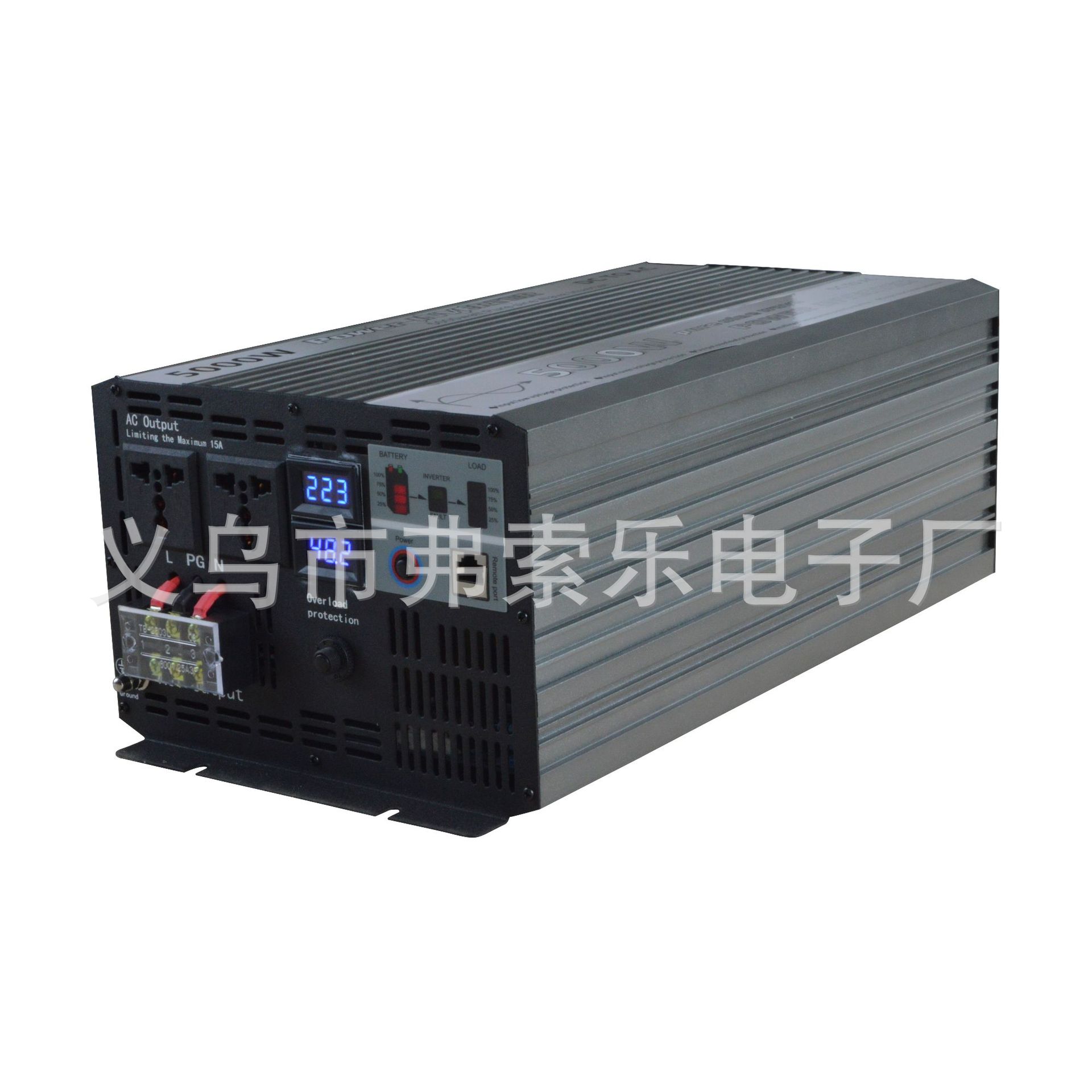 4000W/5000W/6000W纯正弦波逆变器24V/48V转220V车载逆变器