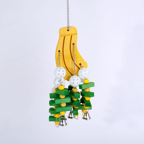Parrot supplies chew toys chew swing bird cage bird toys wooden foreign trade Amazon combination set