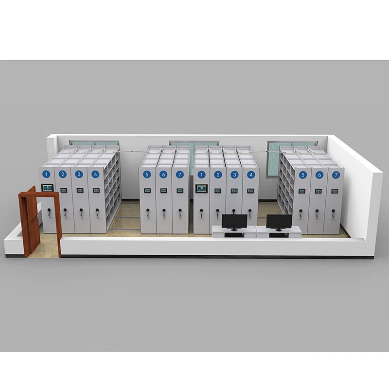 Интеллектуальные плотные шкафы Интеллектуальные полки интеллектуальные сенсорные экраны управления плотными полками