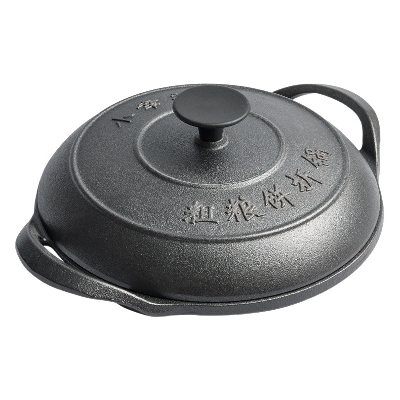 Pasado de moda sin recubrimiento de hierro fundido quelato panqueque olla torta plegable olla Nur Nimhe Beige Pot