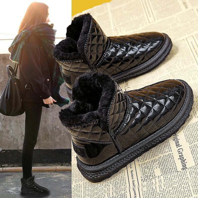 Winter keep warm casual comfortable boots flat platform