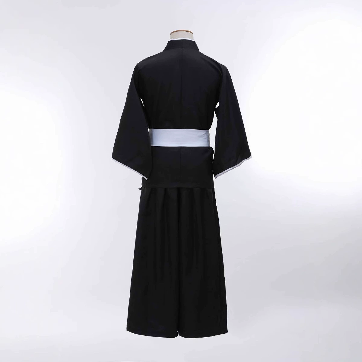 Кимоно для косплея, вдохновленное Рукией из Bleach, женский костюм, черный с белой каймой, комфортная посадка