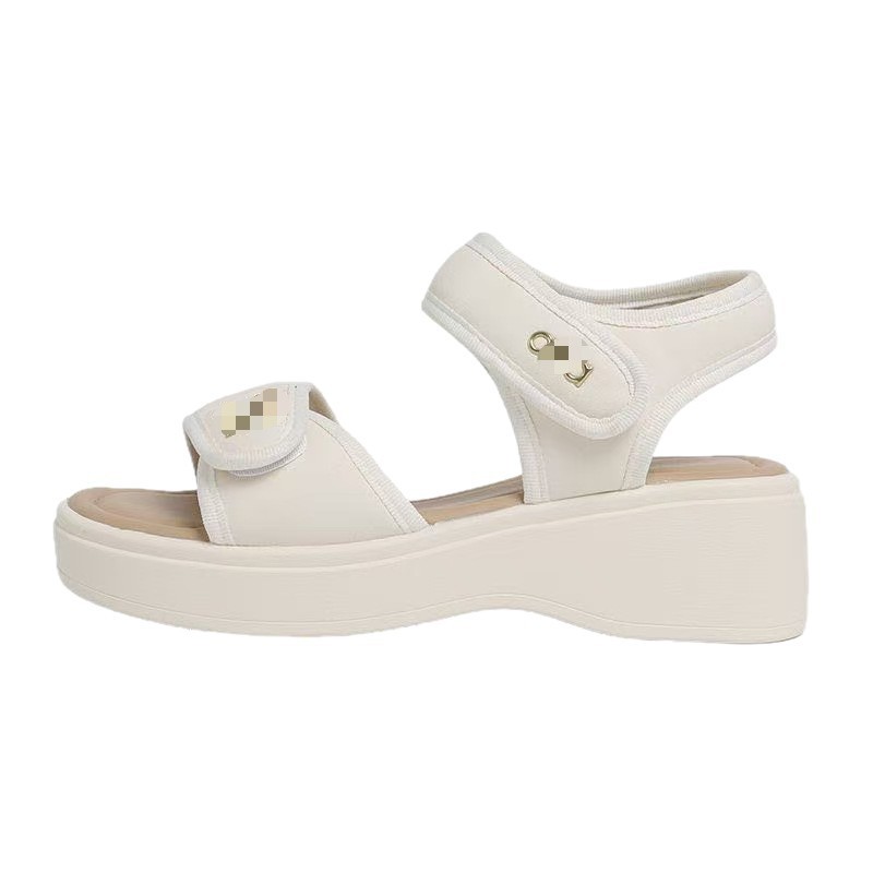 Francia con falda velcro sandalias para mujeres 2026 verano versátil suela suave no se cansa pies antideslizantes sandalias deportivas
