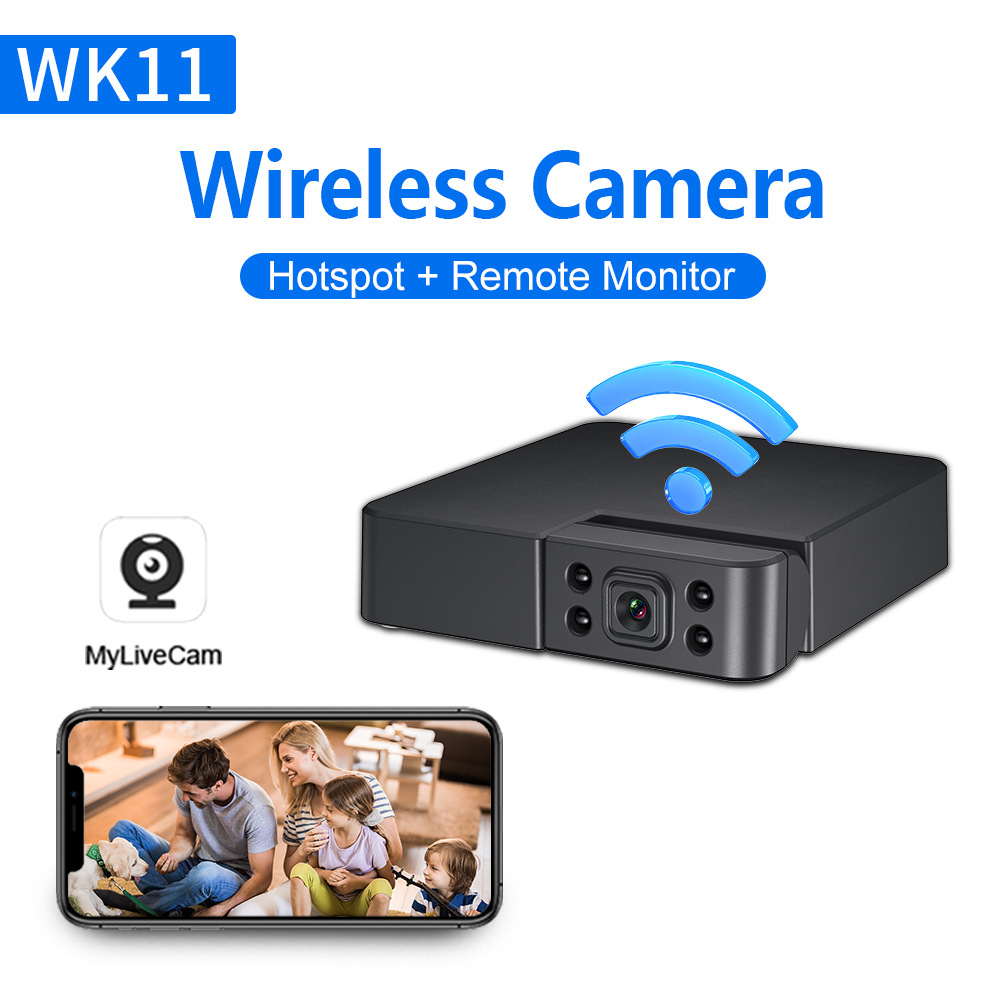 Wk11/Wk10/Wk12 Hd Wifi Wireless Network Remote Surveillance Camera Night Vision Home Indoor Camera