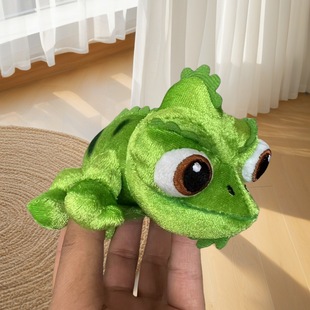 Cross-Border Color-Changing Lizard Plush Doll Sitting Shoulder Strap Disk Base Chameleon Green Lizard Spider Ragdoll