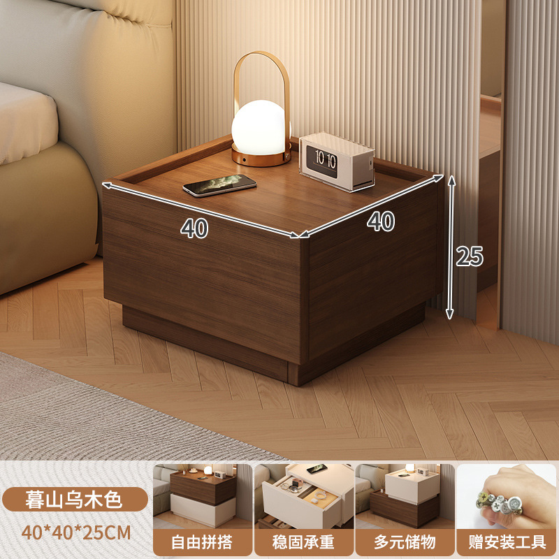 Mesa de cabezal de cama dormitorio lujoso italiano minimalista personalidad creativa cabecera baja combinación de bloques modular cabecera