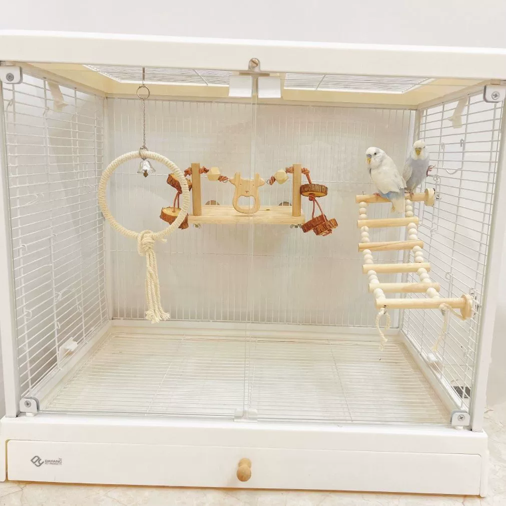 Попугай Рудинг Цыпленок Качели Лестница Мягкая Лестничная клетка Упаковочные коробки