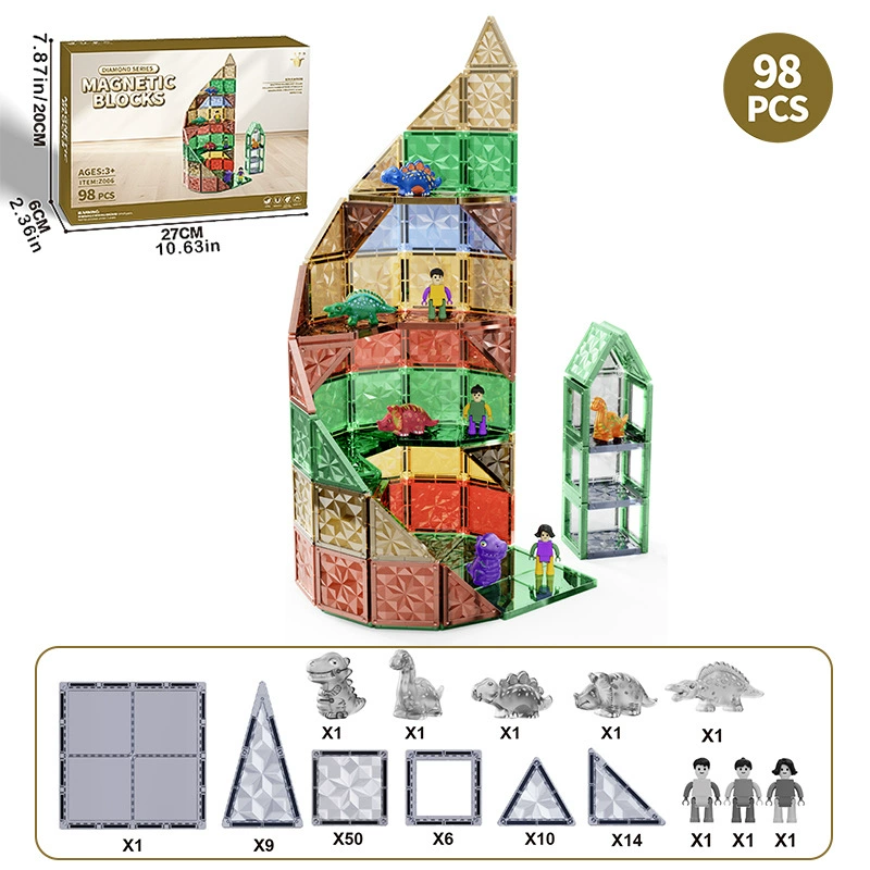 Магнитная трехмерная умная игрушка, (Торговля через границу), 5.5см, 3 года, подарок на день рождения