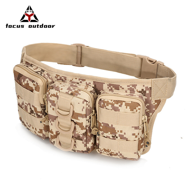 Bolsa de Cintura Táctica Multifuncional para Pesca, Estilo Militar, para Actividades al Aire Libre, Ligera, Impermeable, para Hombre