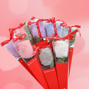 Gaoyang towel wholesale creative towel flowers Valentine's Day Goddess Festival rose activity gift wedding gift