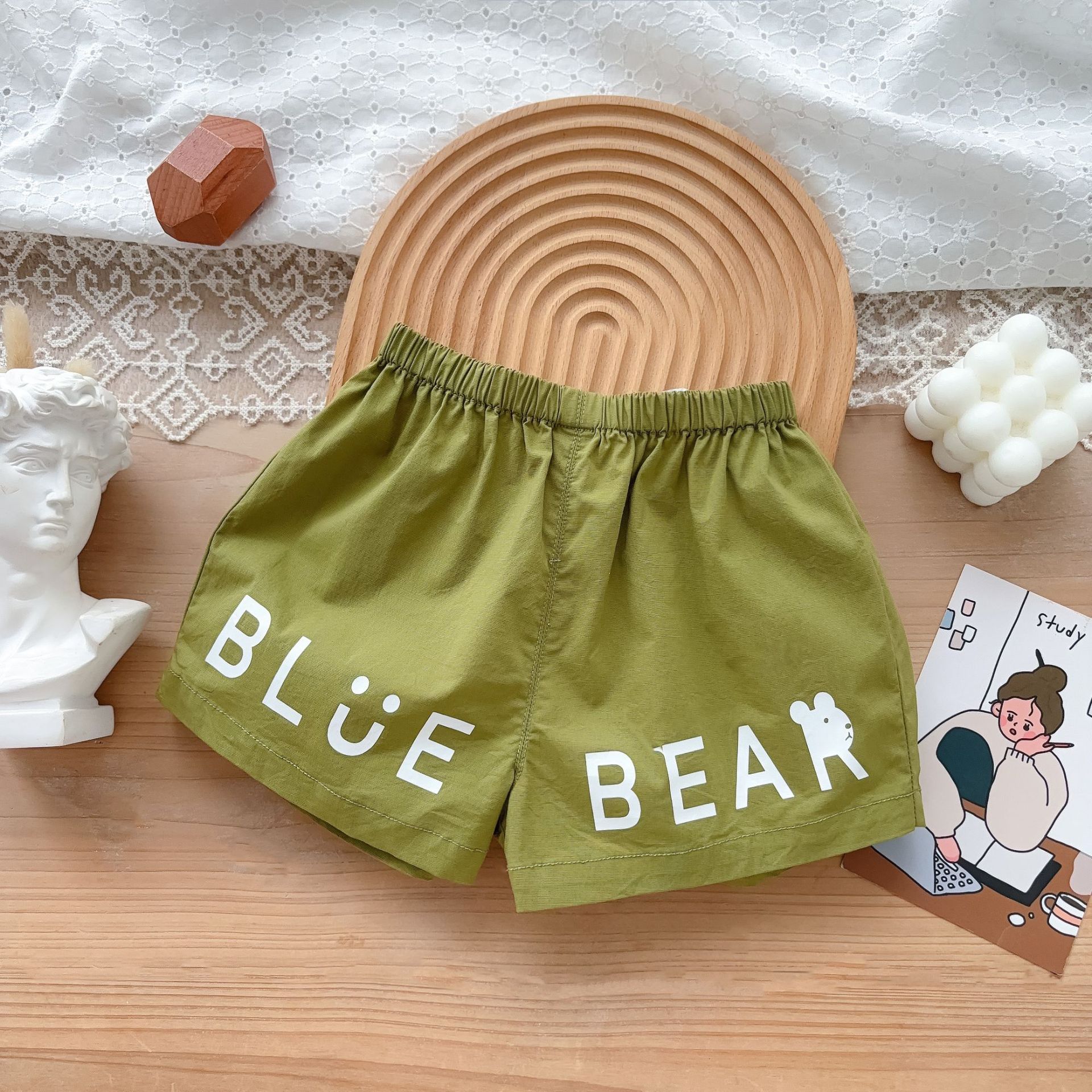 Ropa de verano para niños 2025 Youhe nuevo traje de bebé coreano para niños traje delgado de tres piezas de tratamiento suave