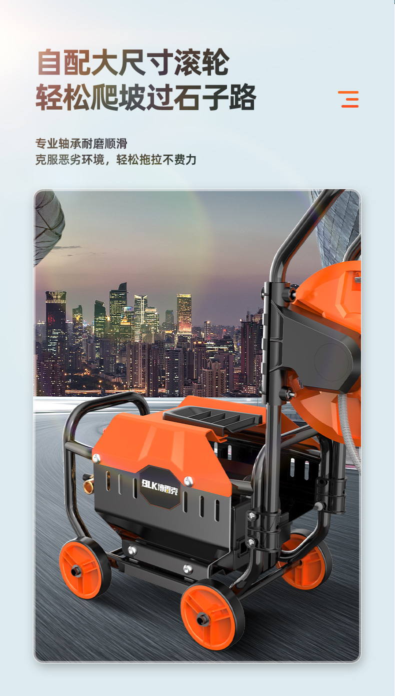 Factory Direct Sales Car Washing Machine Artifact Household 220V High-pressure Water Pump High-power Car Brush Water Gun Powerful Floor Washing Gun Steam