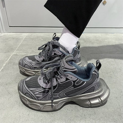 Men's Fashion Sneakers 2023 Summer New Arrival, Unisex Trendy Shoes, Korean Style, Student Casual, Couple Thick Heel Height, Father Sneakers