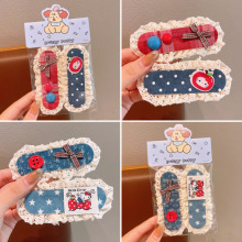 宝宝甜美花边刘海贴女童前额碎发贴女孩可爱魔法贴儿童魔术贴发帖