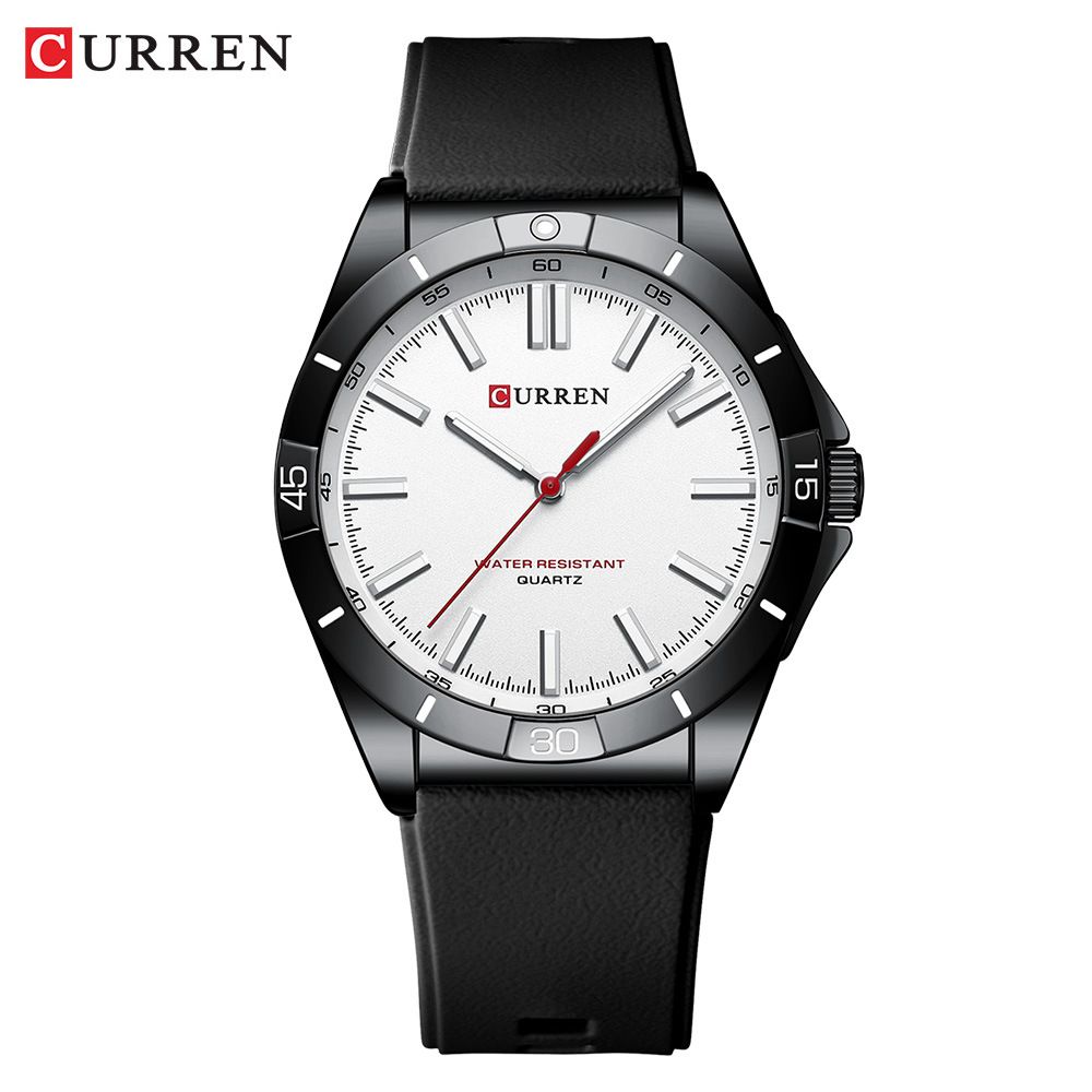 Curren Carian 8449 reloj deportivo para hombre cinta reloj de cuarzo de esfera grande Reloj transfronterizo