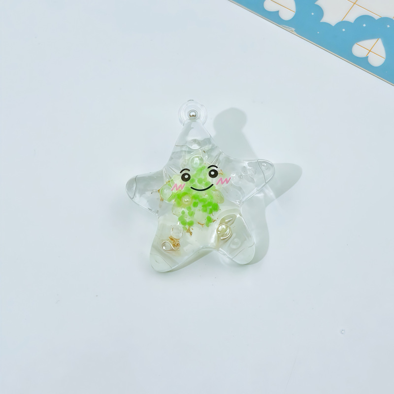 かわいい発光笑顔ヒトデ diy イヤリングネックレスペンダントキーホルダーペンダントアクセサリーアクリルジュエリーアクセサリー|undefined