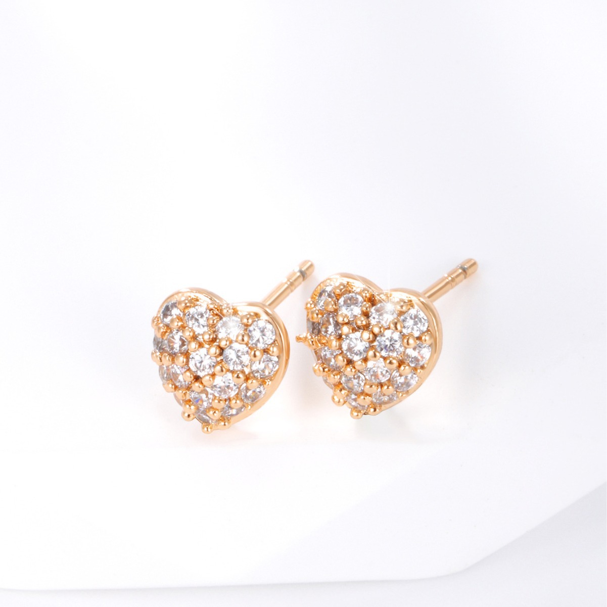 Pendientes encantadores chapados en oro de la aleación del perno prisionero del hueso del oído lindo de la pequeña