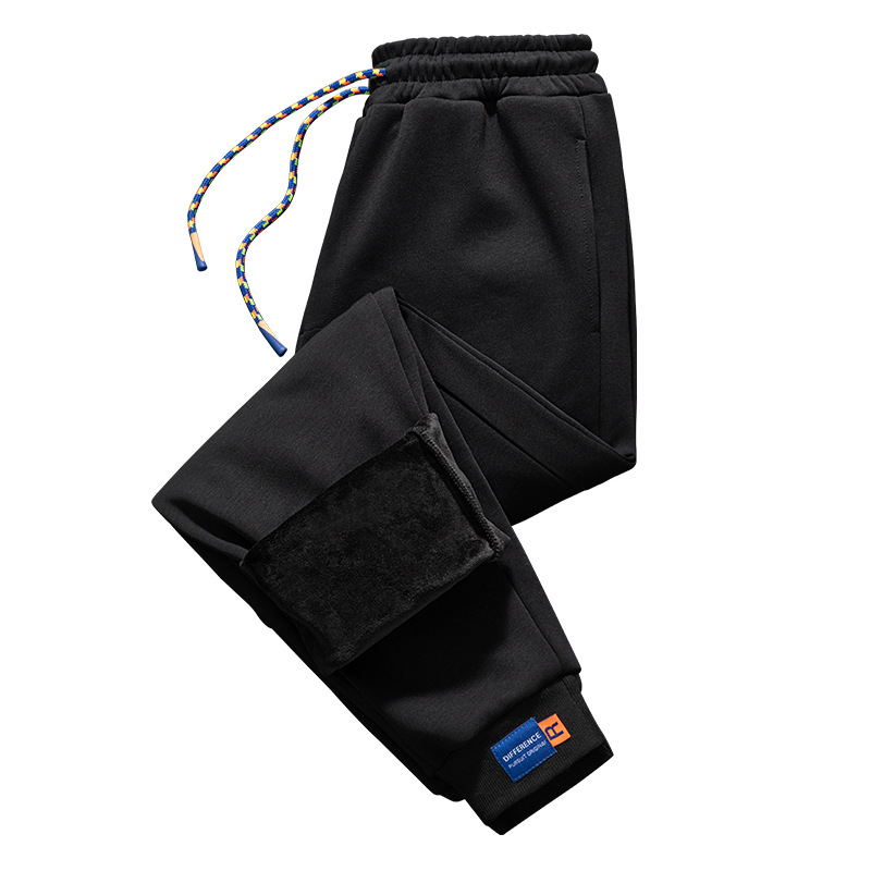 Pantalones de estilo de Hong Kong Pantalones deportivos de alta calidad para hombres pantalones de chándal de color sólido de punto pantalones casuales para hombres
