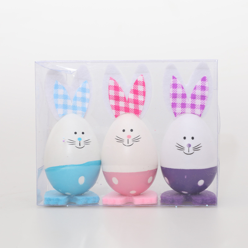 Cross-border Amazon rabbit egg Easter rabbit egg painted Easter decoration children's toys