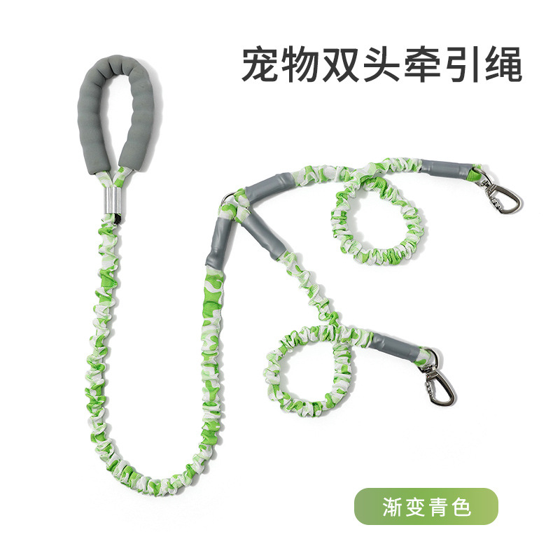 Cruzando la frontera uno a dos cuerdas de tracción para mascotas cuerda elástica telescópica para perros cuerda para pasear a prueba de explosiones y anti-tracción cuerda para pasear perros suministros para mascotas