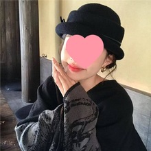 『国风款』帽子女2025新款留洋千金风礼帽赫本风贝雷帽黑色渔夫帽