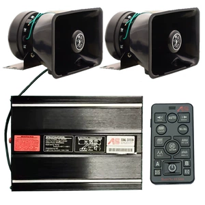 Wireless car siren horn 400W vehicle-mounted loudspeaker alarm high-pitched speaker AS7200D-2+100C horn