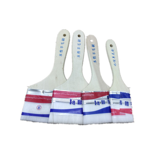 Water-based wool brush, water-based silk brush, wooden handle, soft brush, water paint, wool brush, baking brush, soft mark, brushless water-based paint