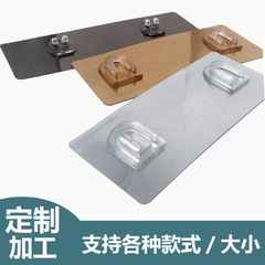 Wholesale Strong, Traceless Storage Rack with Adhesive Pads: Multi-Functional, Transparent Wire-Drawing Hooks, Interlocking Clasps, and U-Shaped Buckles