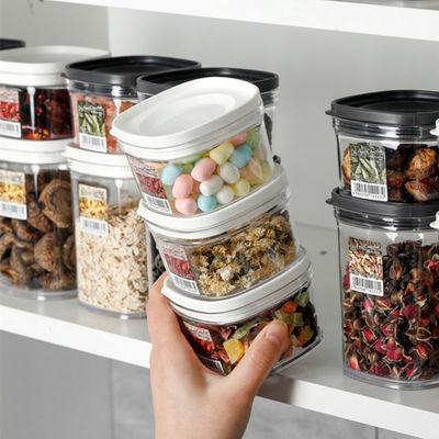 Storage Bottles Grain Coarse Cereals Storage tank kitchen food nut Tea dried food snacks Plastic transparent Canister