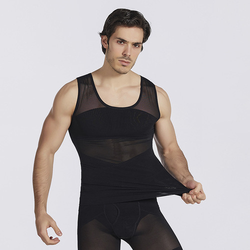 Best-selling shapewear men's invisible tummy control vest, anti-belly beer belly big belly killer waist trainer shaping garment