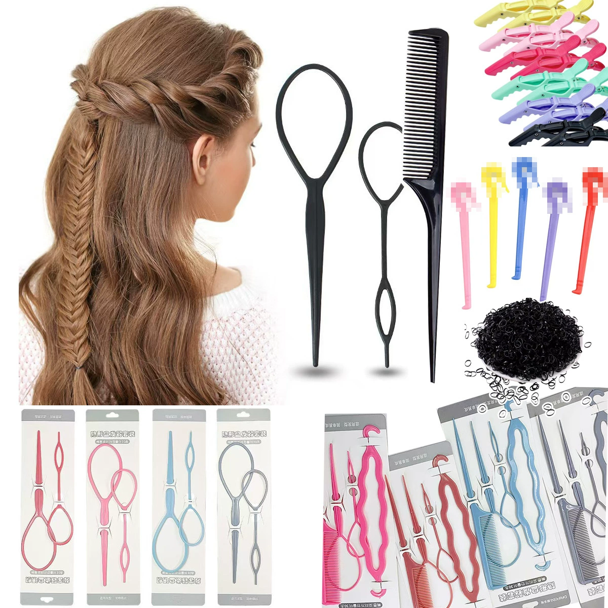 Детский инструмент для укладки волос косы